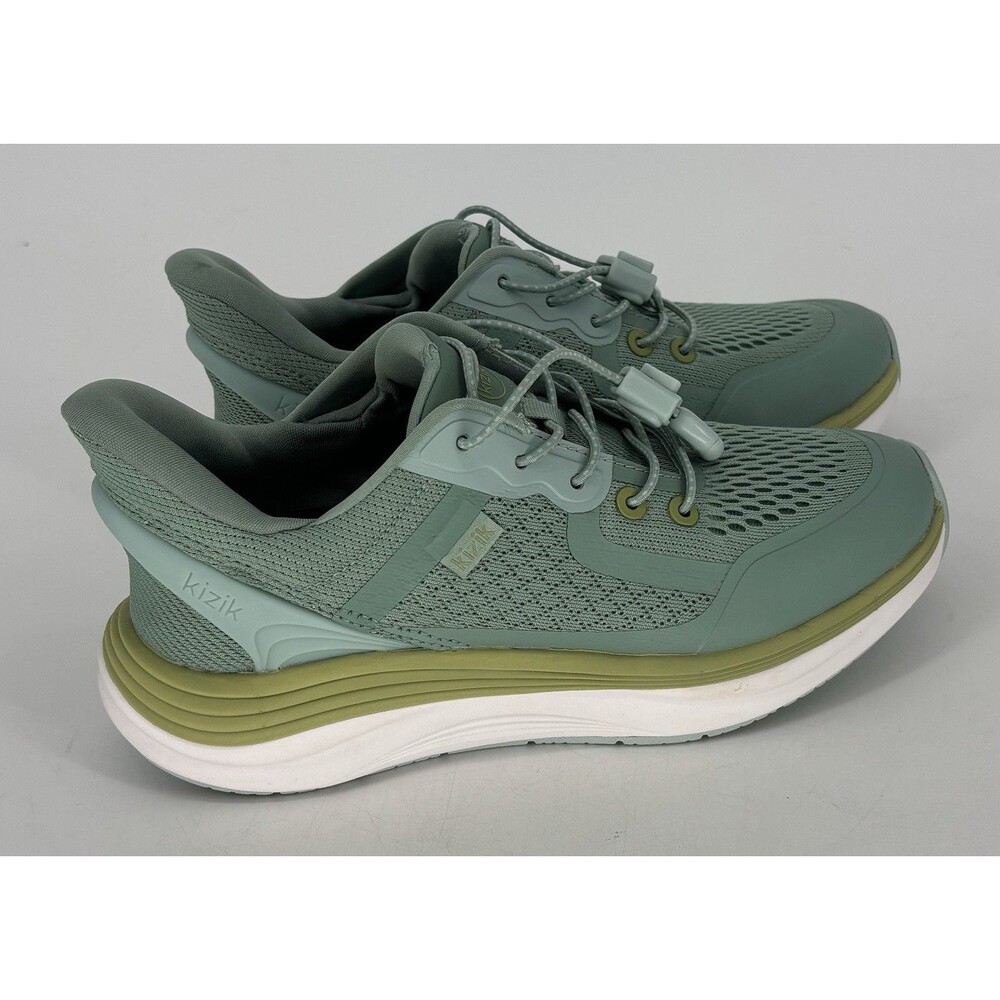 Kizik London Women’s Size 7 Surf Spray Granite Green Hands Free Sneakers EUC